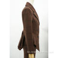 Ladies Coat Four Button Front Pocket